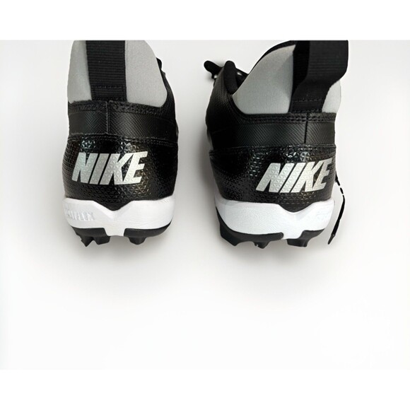 Nike Alpha Menace 4 Shark Black White Football Cleats FN0028-001 Mens Sizes 8.5 - Picture 5 of 8